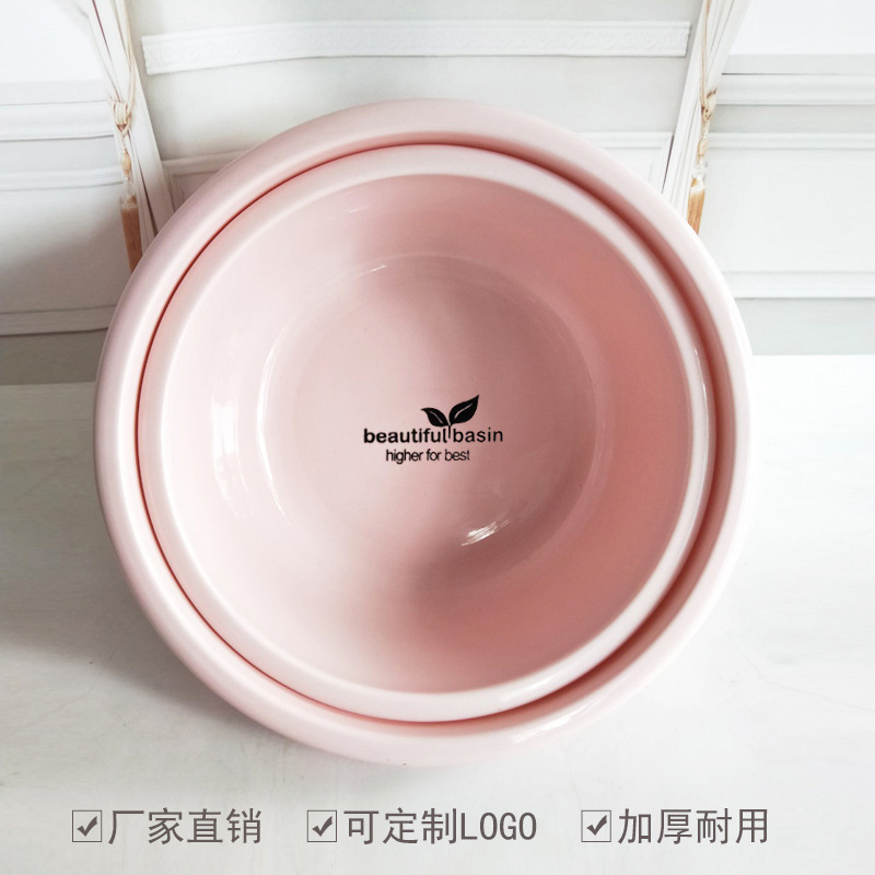 加厚日式塑料臉盆 兒童臉盆洗菜盆洗衣盆 定制LOGO摔不爛家用盆