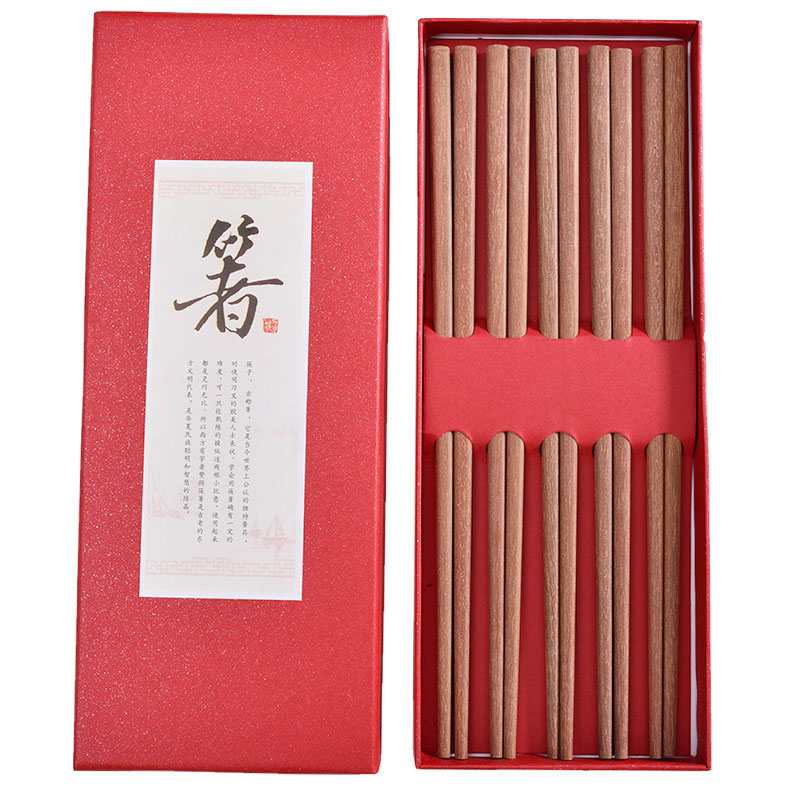 定制天然木筷原木筷子禮盒包裝 創意紀念禮品 中國風送老外 現貨可批發