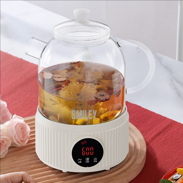 笑臉SMILEY養生壺家用高硼硅玻璃電煮茶壺辦公室燒水壺SY-GSH6005